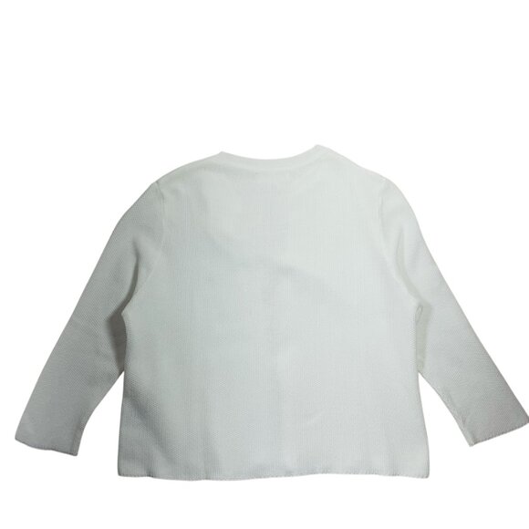 white open frayed cardigan size medium Cotton Country - Picture 5 of 13